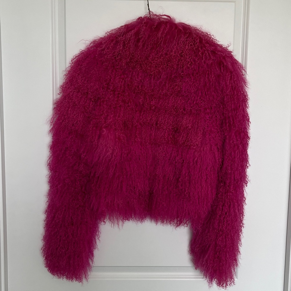 Just Cavalli Pink Fur Coat Size IT38 - Picture 6 of 7